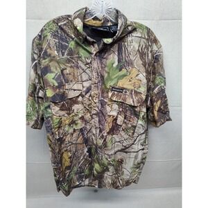 Winchester Mens Realtree Camo Short Sleeve Hunting Shirt Vented WLC005AC Size M